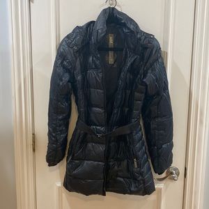 Add Womens jacket size m black puffer